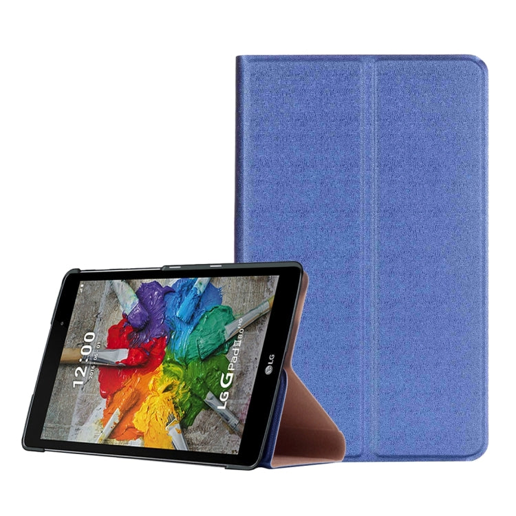 For LG G Pad III 8.0 / V525 Goldstone Texture Horizontal Flip Solid Color Leather Case with Holder