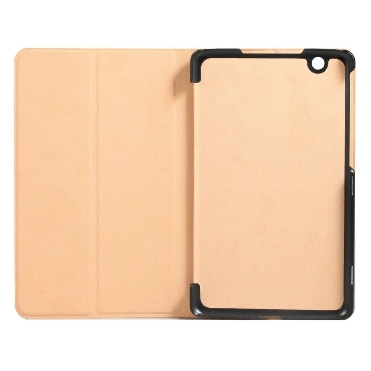 For LG G Pad III 8.0 / V525 Goldstone Texture Horizontal Flip Solid Color Leather Case with Holder