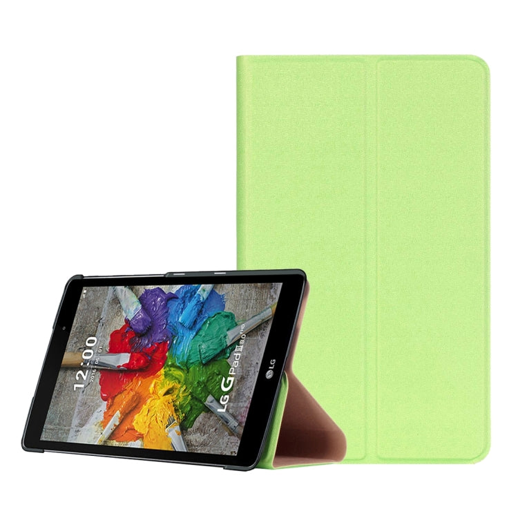 For LG G Pad III 8.0 / V525 Goldstone Texture Horizontal Flip Solid Color Leather Case with Holder