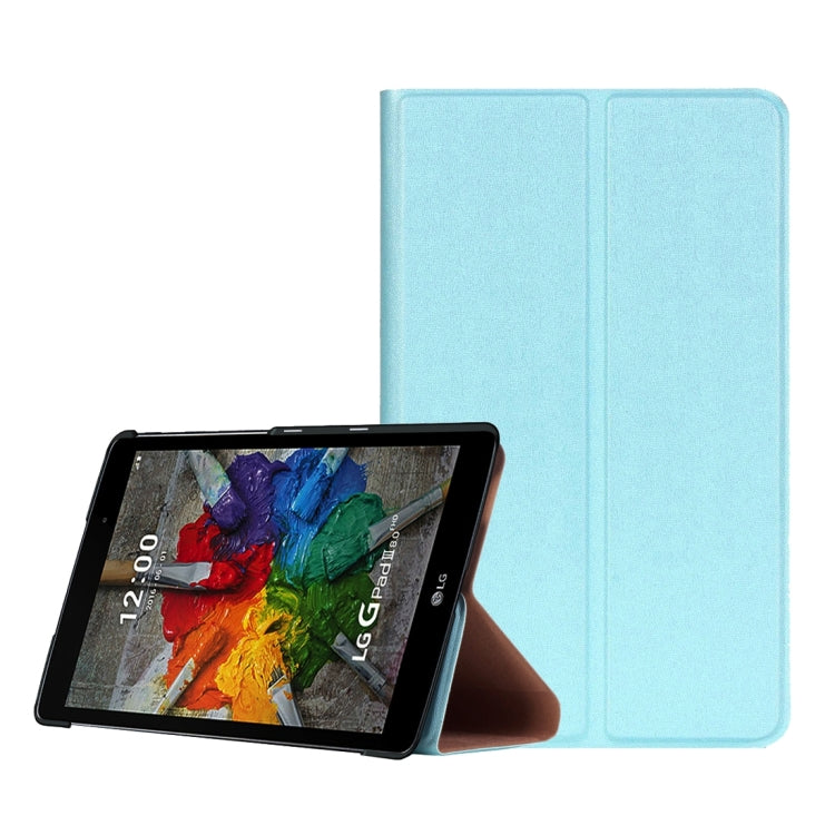 For LG G Pad III 8.0 / V525 Goldstone Texture Horizontal Flip Solid Color Leather Case with Holder