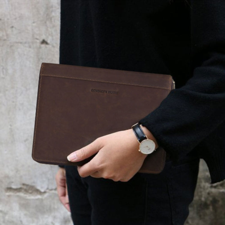 CF2013 For iPad Pro 10.5 inch Retro Crazy Horse Texture Zipper Multifunctional Tablet PC Protective Leather Case with Photo Holder & Mobile Phone / Notebook / Coin Pockets & Card Slots & Pen Slot