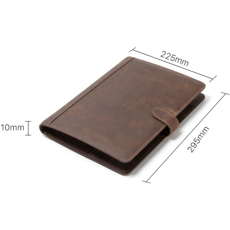 CF2012 For iPad Pro 11 / 10.5 inch Retro Crazy Horse Texture Buckle Multifunctional Tablet PC Protective Leather Case with Photo Holder & Mobile Phone / Notebook / Coin Pockets & Card Slots & Pen Slot