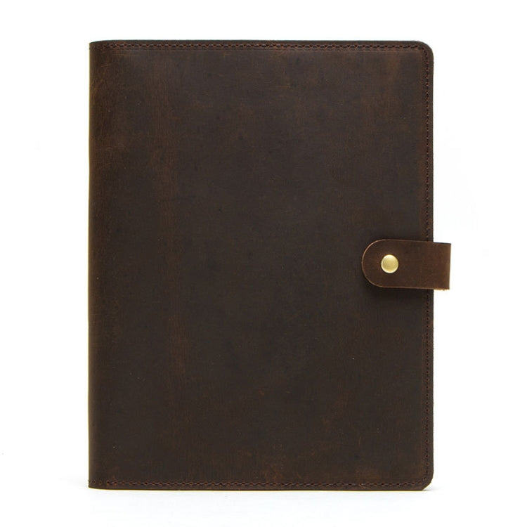 CF2007 For iPad Pro 9.7 inch Retro Crazy Horse Texture Buckle Multifunctional Tablet PC Protective Leather Case with Bracket & Card Slots & Pen Slot