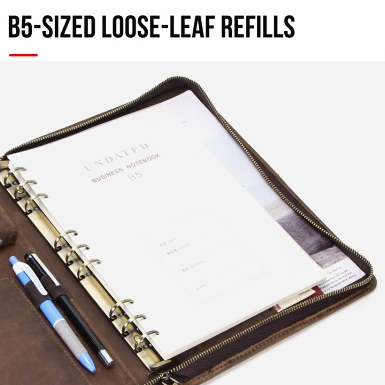 CF2017 For Galaxy 11 / 10.5 / 9.7 inch Retro Crazy Horse Texture Zipper Multifunctional Tablet PC Protective Leather Case with Card Slots & Pen Slot & Photo Holder