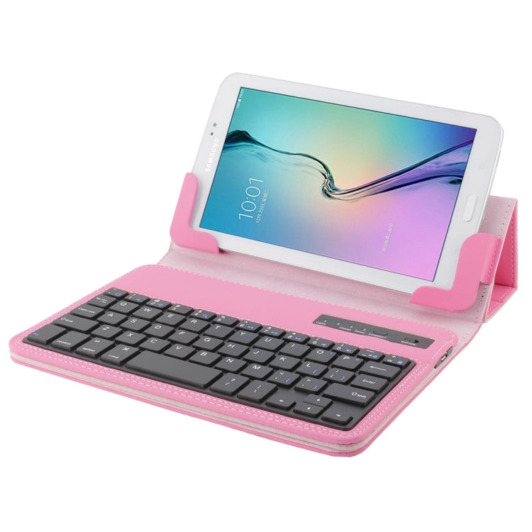 Universal Bluetooth V3.0 Keyboard Detachable PU Leather Tablet Case for 7-8 inch Tablet PC
