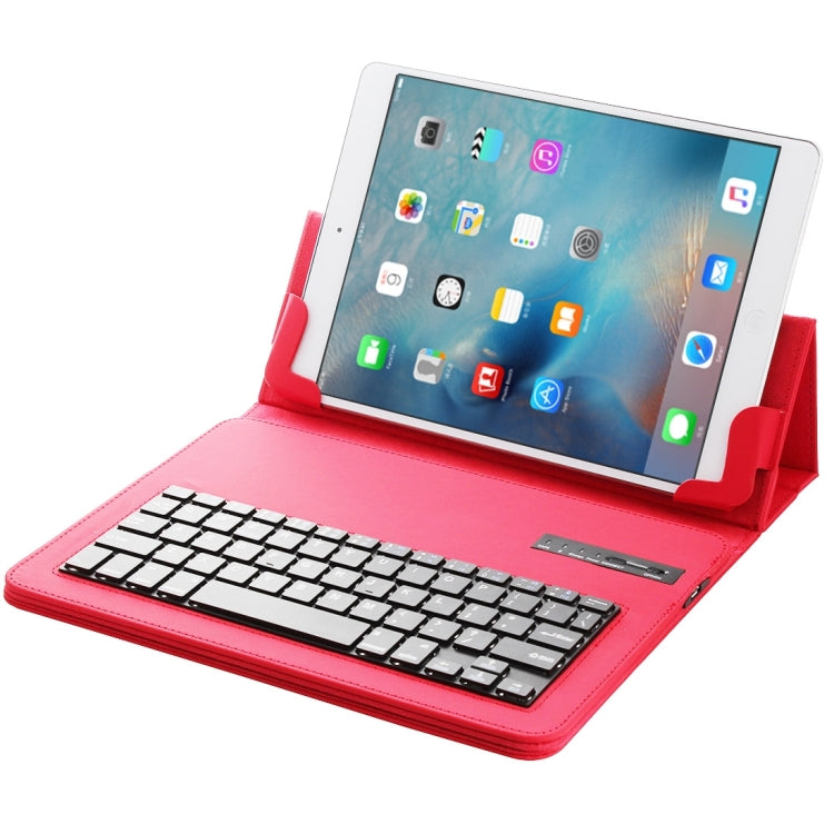 Universal Bluetooth V3.0 Keyboard Detachable PU Leather Tablet Case for 9.7-10 inch Tablet PC