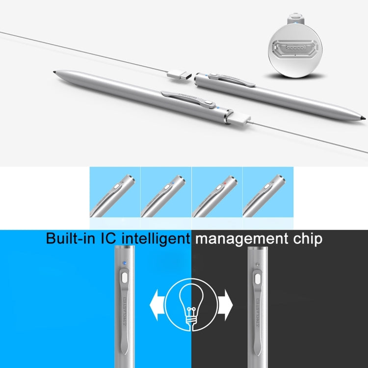 Business Style Metal Body Active Stylus Pen with Auto Sleep Function, Size: Length 15cm x Diameter 9.1mm, For Teclast Tbook 10 (E6N5 / E6N6 / E6N8) & Tbook 10 S & Tbook 11 (E5A6 / E5A7) & TbooK 16 Pro (E5C8) & X16 Plus Tablet PC