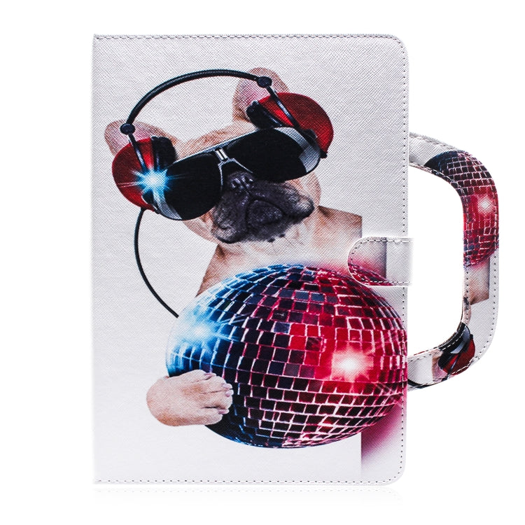 Fashion Dog Pattern Horizontal Flip Leather Case for Huawei MediaPad M5 Lite 10, with Holder & Card Slot & Wallet