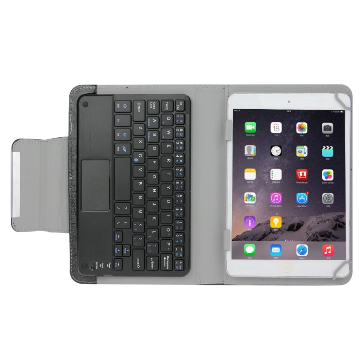 Universal Detachable Magnetic Bluetooth Touchpad Keyboard Leather Tablet Case with Holder for 10.1 inch iSO & Android & Windows Tablet PC