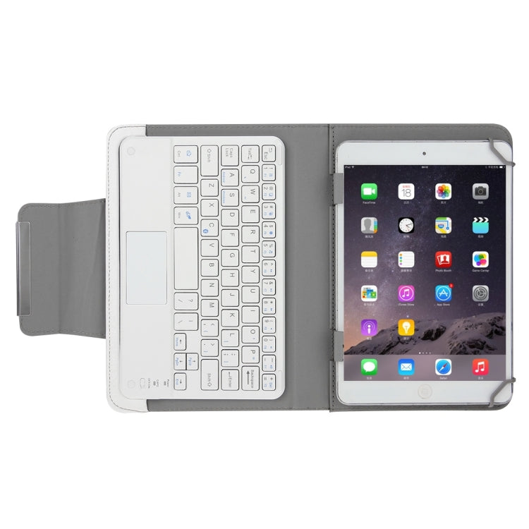 Universal Detachable Magnetic Bluetooth Touchpad Keyboard Leather Tablet Case with Holder for 10.1 inch iSO & Android & Windows Tablet PC