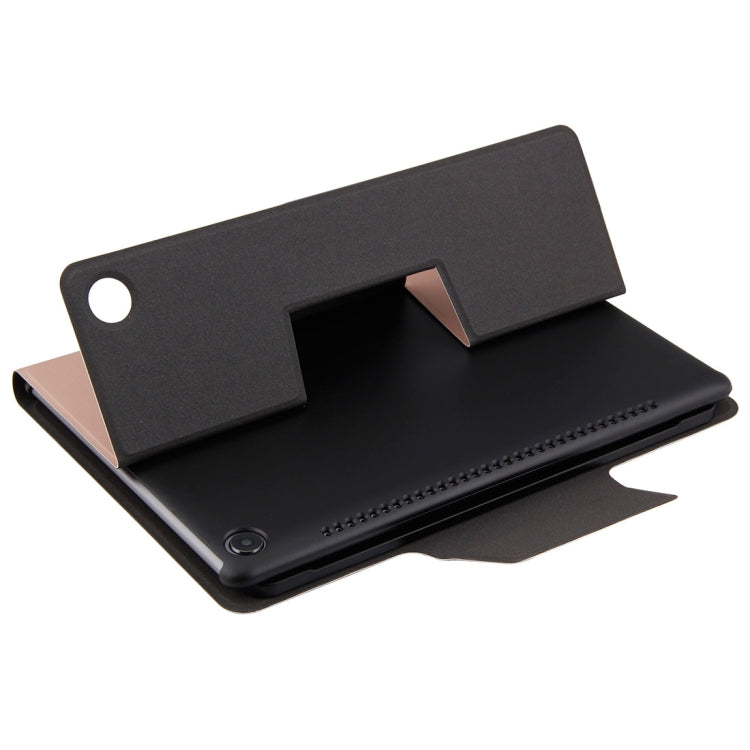 Detachable Magnetic Bluetooth Keyboard Ultrathin Toughened Glass Mirror Leather Tablet Case for Huawei MediaPad M5 10.8 inch, with Holder