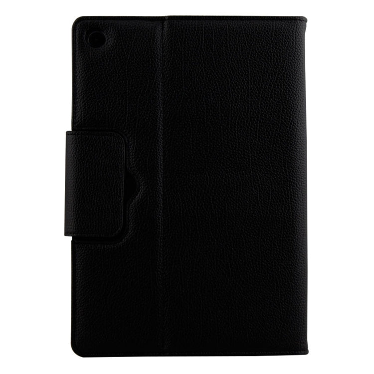 Detachable Bluetooth Keyboard + Litchi Texture Horizontal Flip Leather Tablet Case for Huawei MediaPad M5 Pro / M5 10.8 inch, with Holder