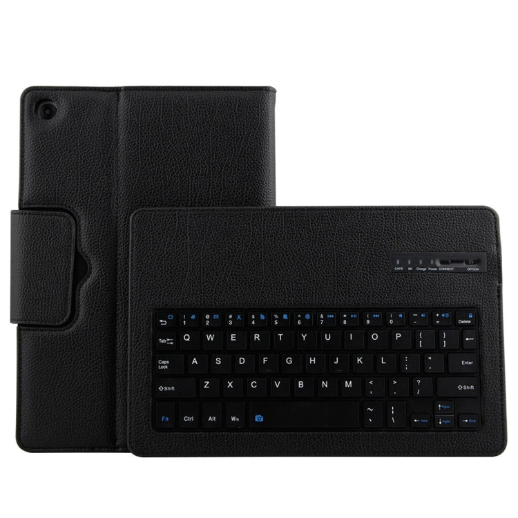 Detachable Bluetooth Keyboard + Litchi Texture Horizontal Flip Leather Tablet Case for Huawei MediaPad M5 Pro / M5 10.8 inch, with Holder
