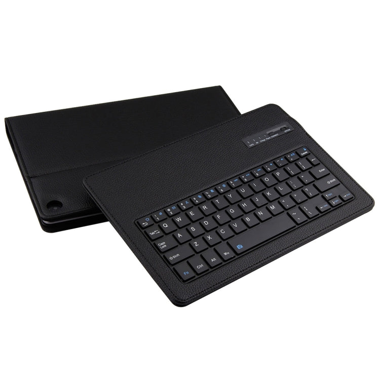 Detachable Bluetooth Keyboard + Litchi Texture Horizontal Flip Leather Tablet Case for Huawei MediaPad M5 Pro / M5 10.8 inch, with Holder