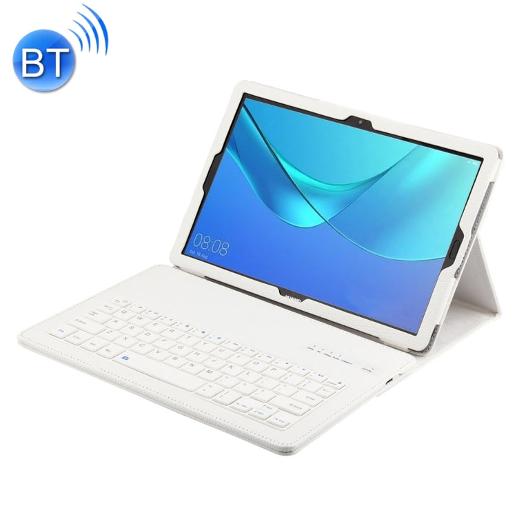 Detachable Bluetooth Keyboard + Litchi Texture Horizontal Flip Leather Tablet Case for Huawei MediaPad M5 Pro / M5 10.8 inch, with Holder