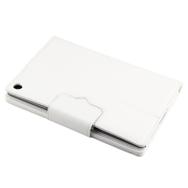 Detachable Bluetooth Keyboard + Litchi Texture Horizontal Flip Leather Tablet Case for Huawei MediaPad M5 Pro / M5 10.8 inch, with Holder