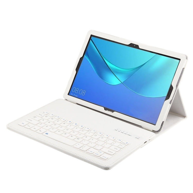 Detachable Bluetooth Keyboard + Litchi Texture Horizontal Flip Leather Tablet Case for Huawei MediaPad M5 Pro / M5 10.8 inch, with Holder