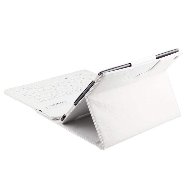 Detachable Bluetooth Keyboard + Litchi Texture Horizontal Flip Leather Tablet Case for Huawei MediaPad M5 Pro / M5 10.8 inch, with Holder