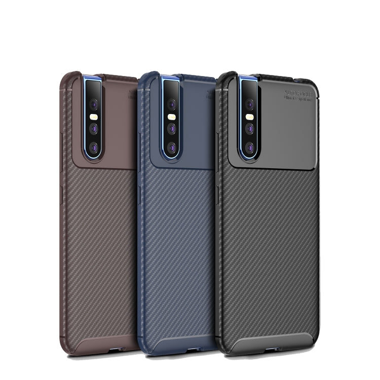 Beetle Series Carbon Fiber Texture Shockproof TPU Case for VIVO V15 Pro