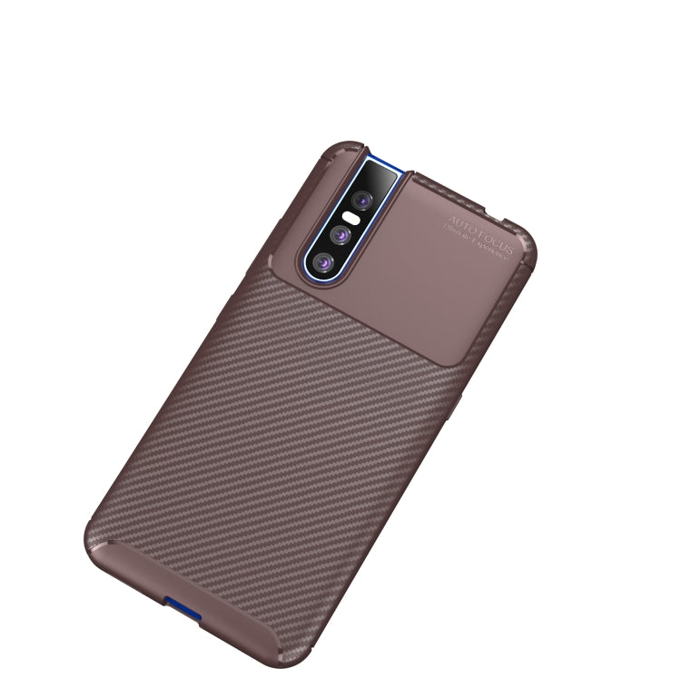 Beetle Series Carbon Fiber Texture Shockproof TPU Case for VIVO V15 Pro