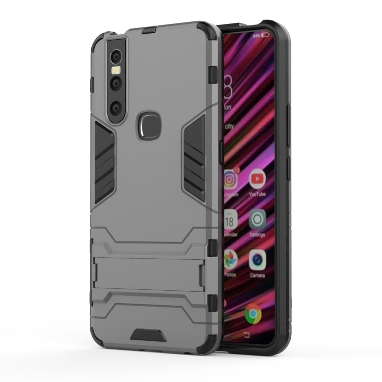 Shockproof PC + TPU Case for VIVO V15, with Holder