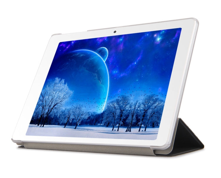 Frosted Texture Horizontal Flip PU Leather Case for Cube POWER M3, with Three-folding Holder