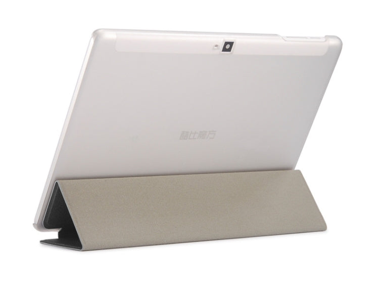 Frosted Texture Horizontal Flip PU Leather Case for Cube POWER M3, with Three-folding Holder