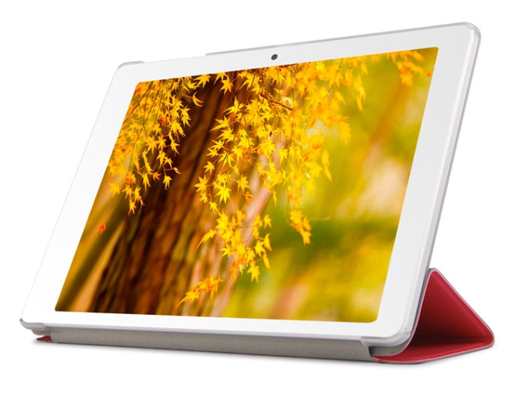 Frosted Texture Horizontal Flip PU Leather Case for Cube POWER M3, with Three-folding Holder