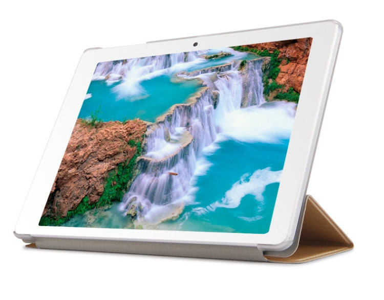 Frosted Texture Horizontal Flip PU Leather Case for Cube POWER M3, with Three-folding Holder