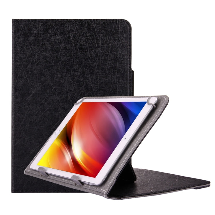 Universal Strokes Texture Horizontal Flip Leather Case with Holder for 10 inch Tablet PC