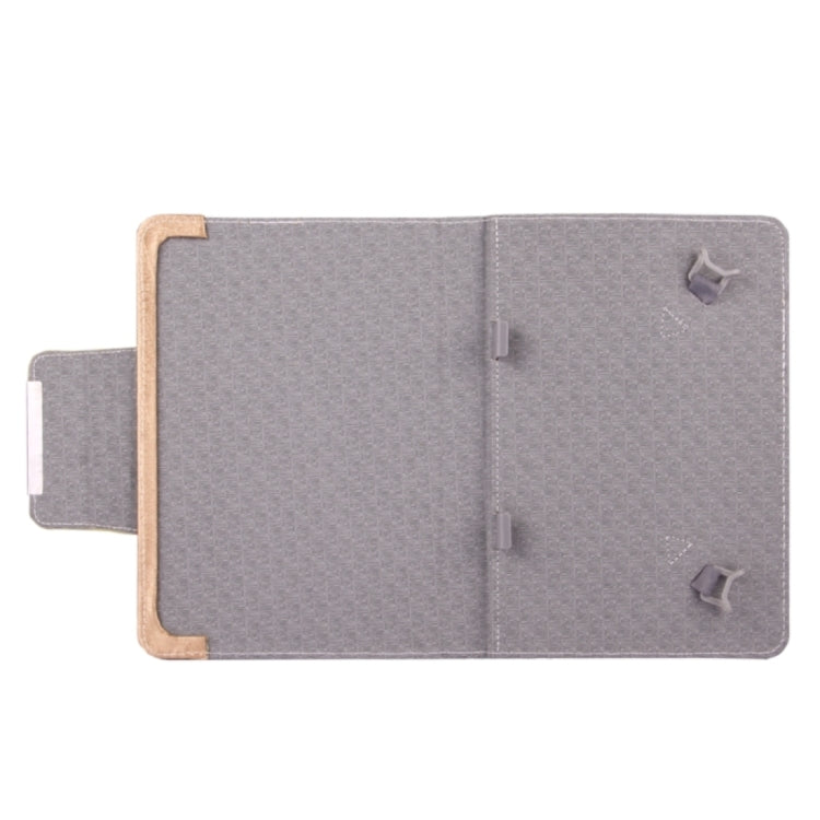 Universal Strokes Texture Horizontal Flip Leather Case with Holder for 7 inch Tablet PC