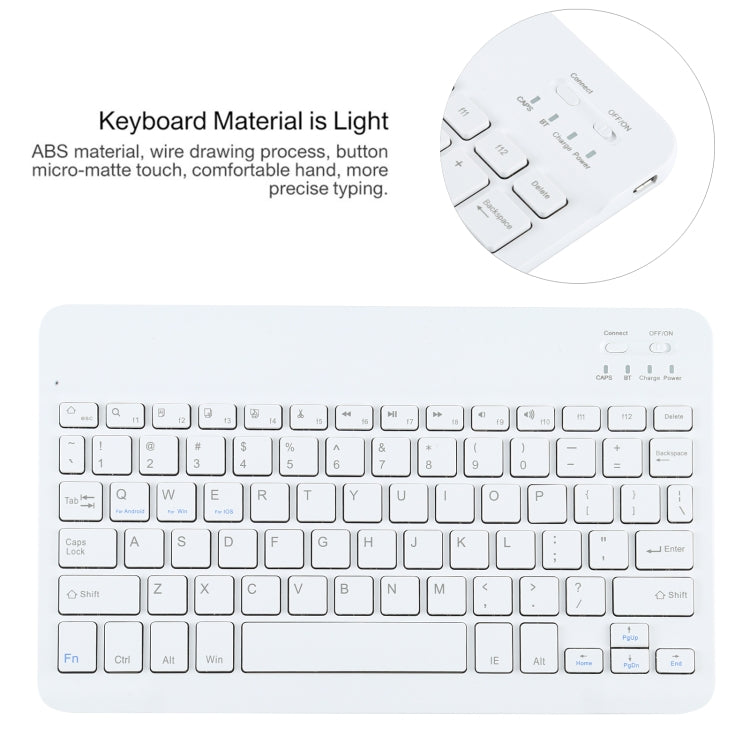 AM12 2 in 1 Removable Bluetooth Keyboard + Protective Leather Tablet Case with Holder for Lenovo Tab P11 (Tab-J606F)