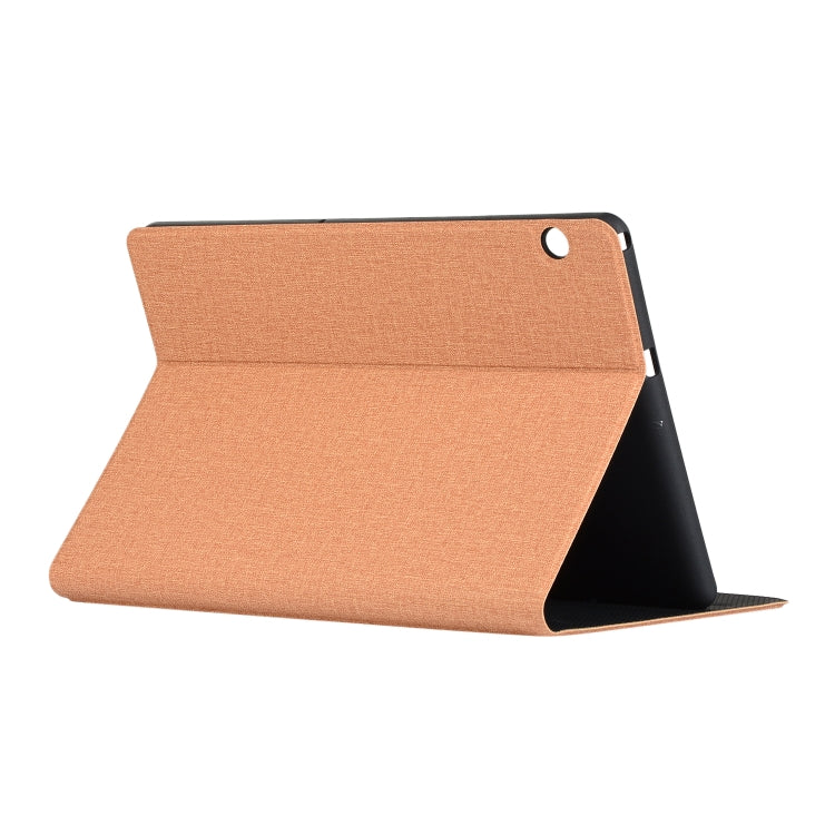 Universal Voltage Craft Cloth TPU Protective Case for Huawei MediaPad T5, with Holder
