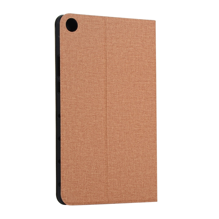 Universal Voltage Craft Cloth TPU Protective Case for Huawei Honor Tab 5 8 inch / Mediapad M5 Lite 8 inch, with Holder