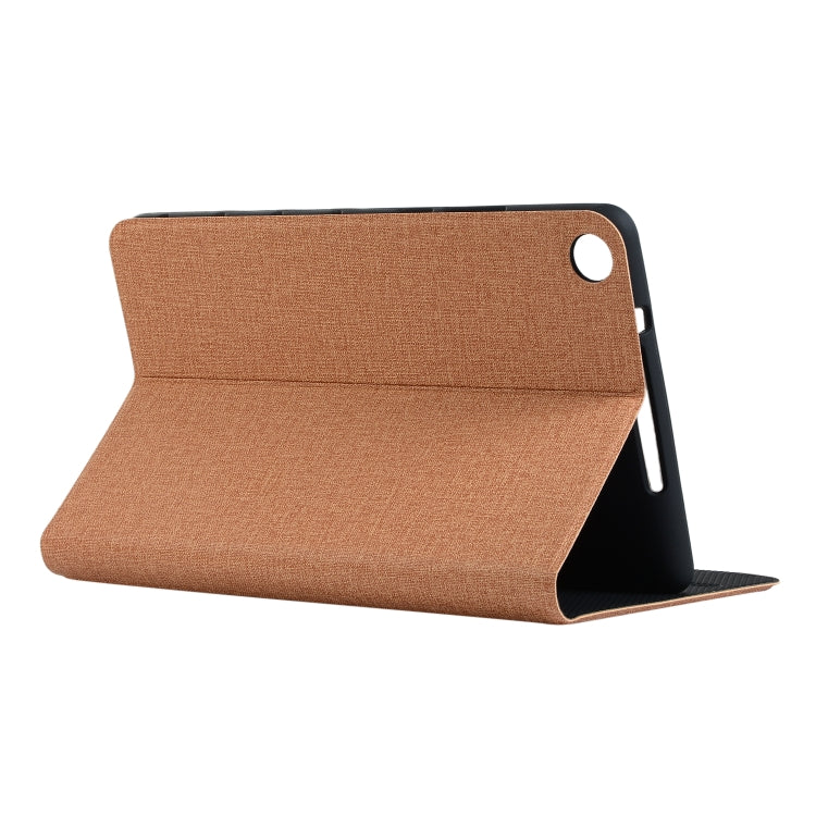 Universal Voltage Craft Cloth TPU Protective Case for Huawei Honor Tab 5 8 inch / Mediapad M5 Lite 8 inch, with Holder