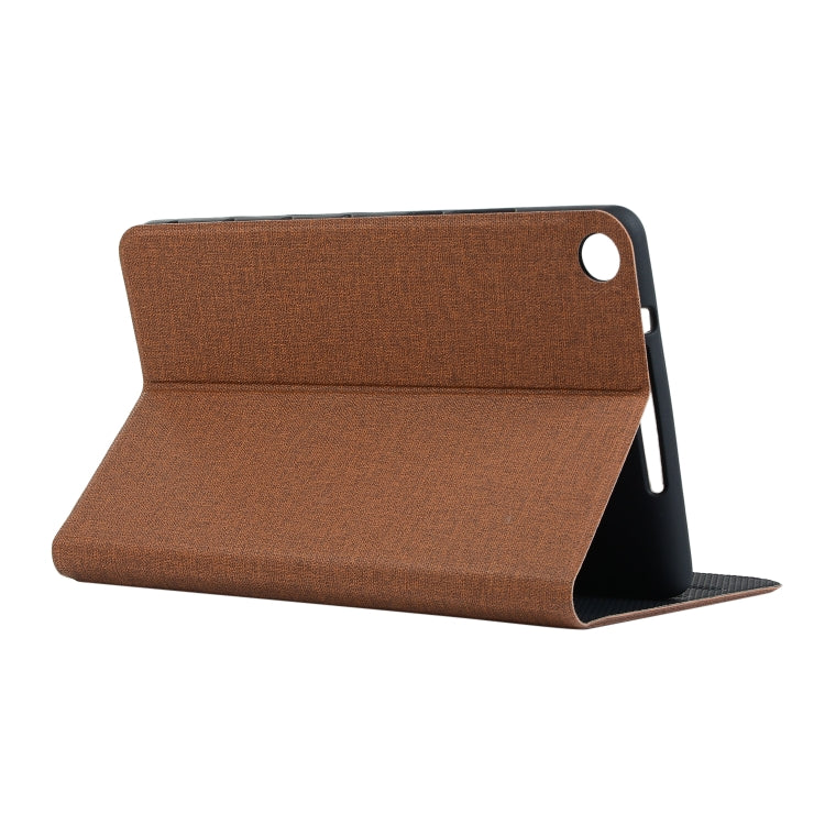 Universal Voltage Craft Cloth TPU Protective Case for Huawei Honor Tab 5 8 inch / Mediapad M5 Lite 8 inch, with Holder