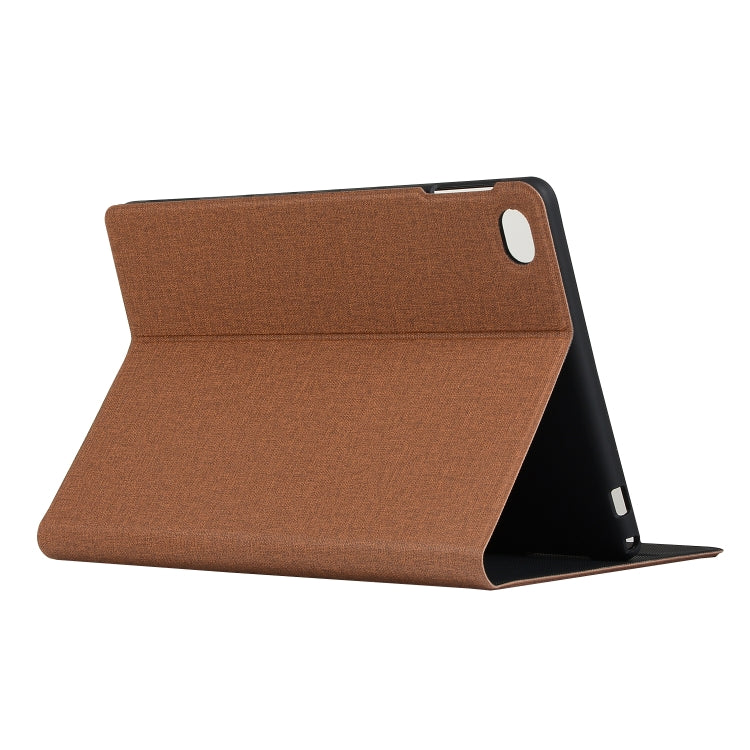 Universal Voltage Craft Cloth TPU Protective Case for Huawei Mediapad M5 10.1 inch / C5 10.1 inch , with Holder