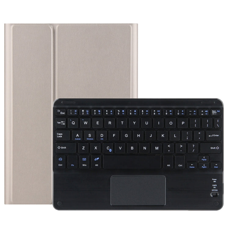 DY-M10ReL-C 2 in 1 Removable Bluetooth Keyboard + Protective Leather Tablet Case with Touchpad & Holder for Lenovo Tab M10 FHD REL