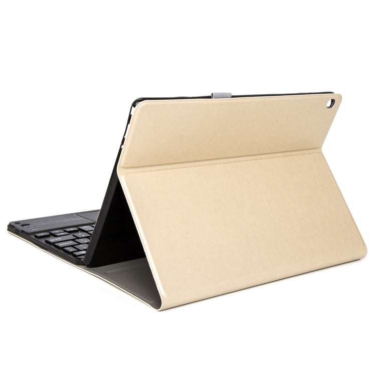 DY-M10ReL-C 2 in 1 Removable Bluetooth Keyboard + Protective Leather Tablet Case with Touchpad & Holder for Lenovo Tab M10 FHD REL