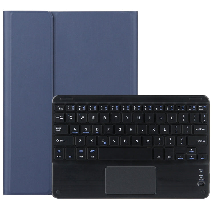 DY-M10ReL-C 2 in 1 Removable Bluetooth Keyboard + Protective Leather Tablet Case with Touchpad & Holder for Lenovo Tab M10 FHD REL