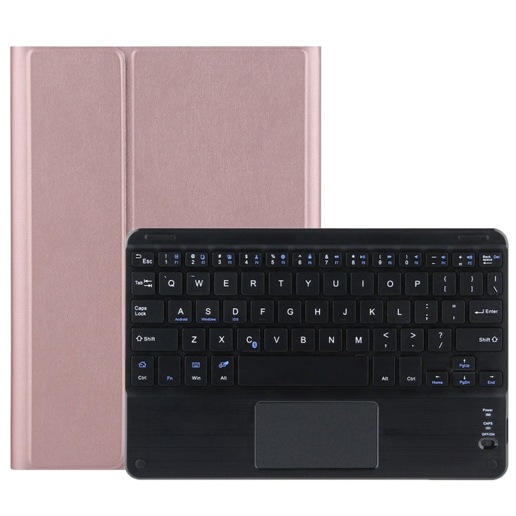 DY-M10ReL-C 2 in 1 Removable Bluetooth Keyboard + Protective Leather Tablet Case with Touchpad & Holder for Lenovo Tab M10 FHD REL