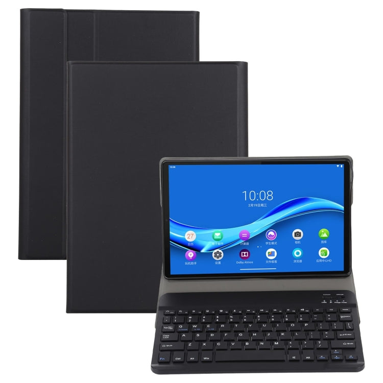 AM10 2 in 1 Removable Bluetooth Keyboard + Protective Leather Tablet Case with Holder for Lenovo M10 FHD Plus 10.3 inch