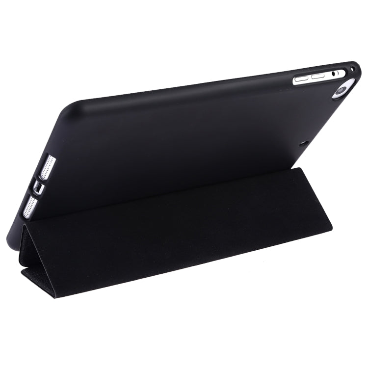 Embroidered cartoon Pattern Left and Right Flip Leather Case for iPad Mini 5 / 4 , with Three-folding Holder & Sleep / Wake-up Function & Pen Slot