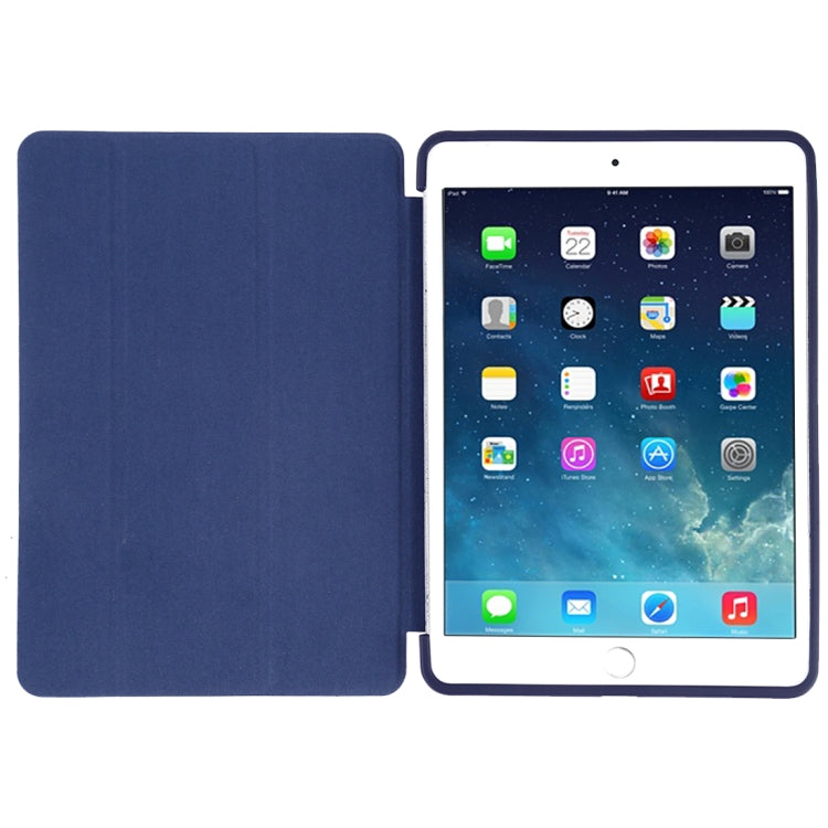 Embroidered cartoon Pattern Left and Right Flip Leather Case for iPad Mini 5 / 4 , with Three-folding Holder & Sleep / Wake-up Function & Pen Slot