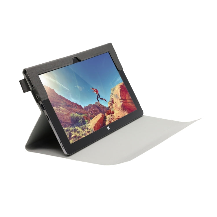 OCUBE for Cube iwork1X (WMC1249) Ultrathin Herringbone Texture Horizontal Flip Leather Case with Holder(Black)