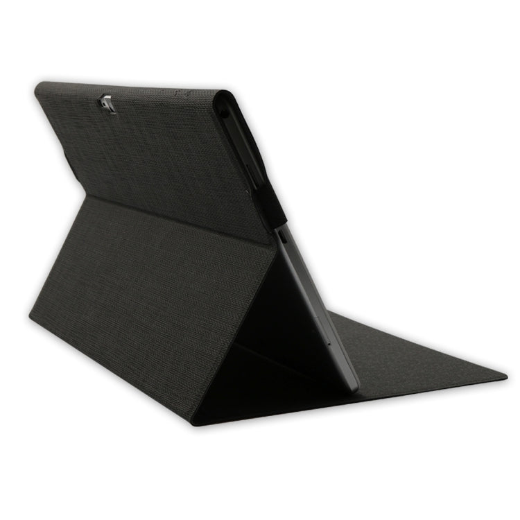 OCUBE for Cube T12 & T10 (WMC1248) Ultrathin Herringbone Texture Horizontal Flip Leather Case with Holder(Black)