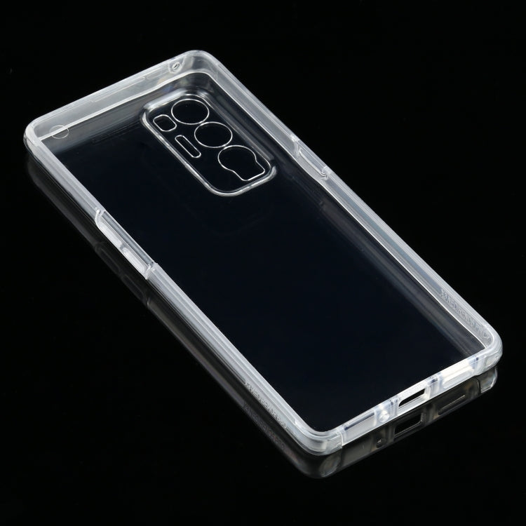 For OPPO Find X3 Neo PC+TPU Ultra-thin Double-sided Full Coverage Transparent Soft Case