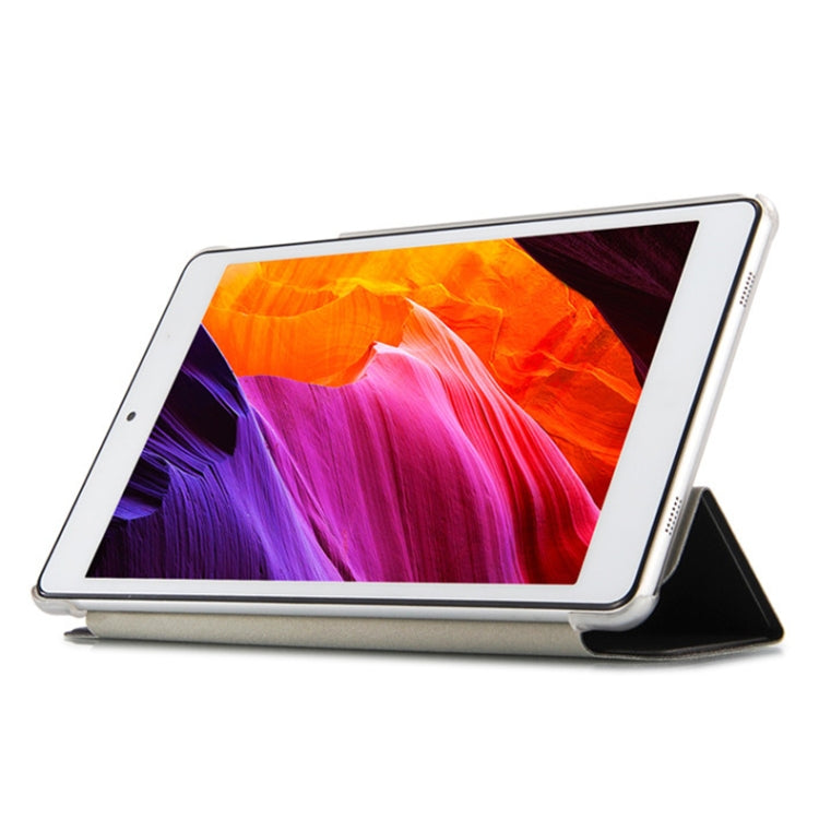 Frosted Texture Horizontal Flip PU Leather Protective Case for Teclast P80 Pro, with Three-folding Holder