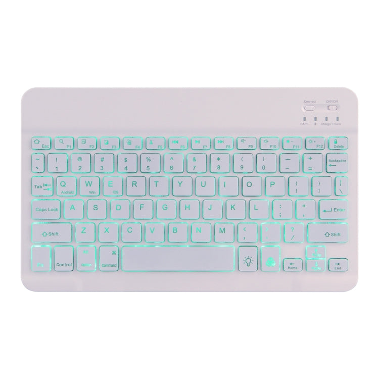 M10S 2 in 1 Removable Bluetooth Keyboard + Leather Tablet Case with Backlight & Holder for Lenovo Tab M10 TB-X505X