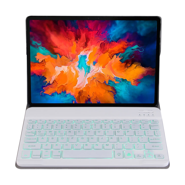 M10S 2 in 1 Removable Bluetooth Keyboard + Leather Tablet Case with Backlight & Holder for Lenovo Tab M10 TB-X505X